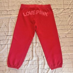 Y2K PINK Victoria Secret Vintage Sweats Joggers Medium 2005 Love Pink